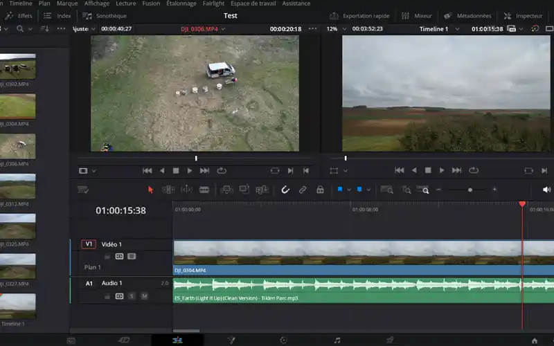Production Audio et Pub avec drone - Drones Bloom